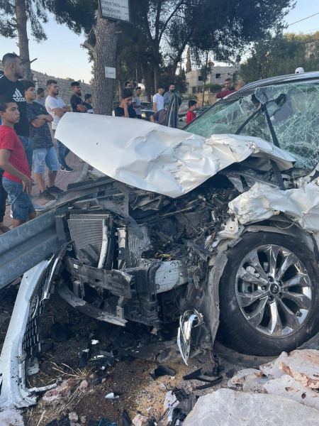 اصابة 3 شبان من برطعة بحادث سير